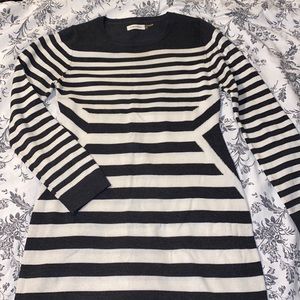 Calvin Klein contrast stitch sweater dress